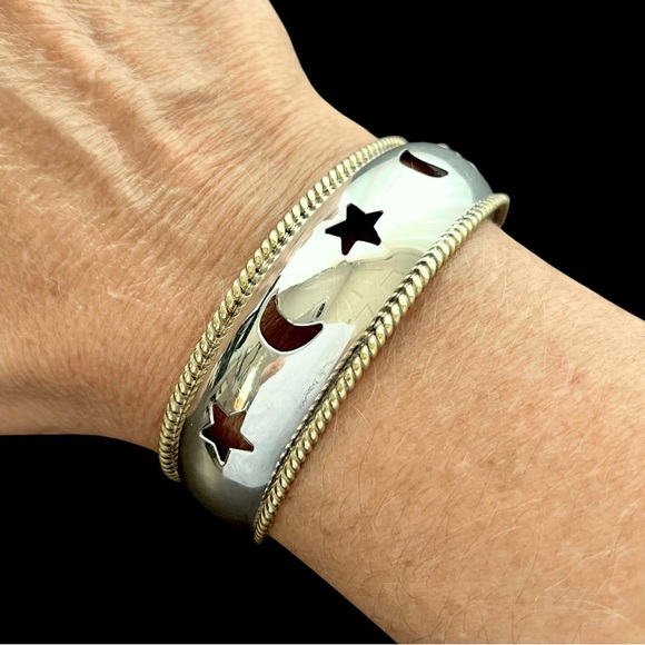 Vintage Taxco Mexico Laton sterling silver bracelet - Picture 3 of 8